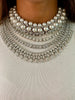 Maharani 4 Layer & Pearly Floret Dimonte Necklace Set