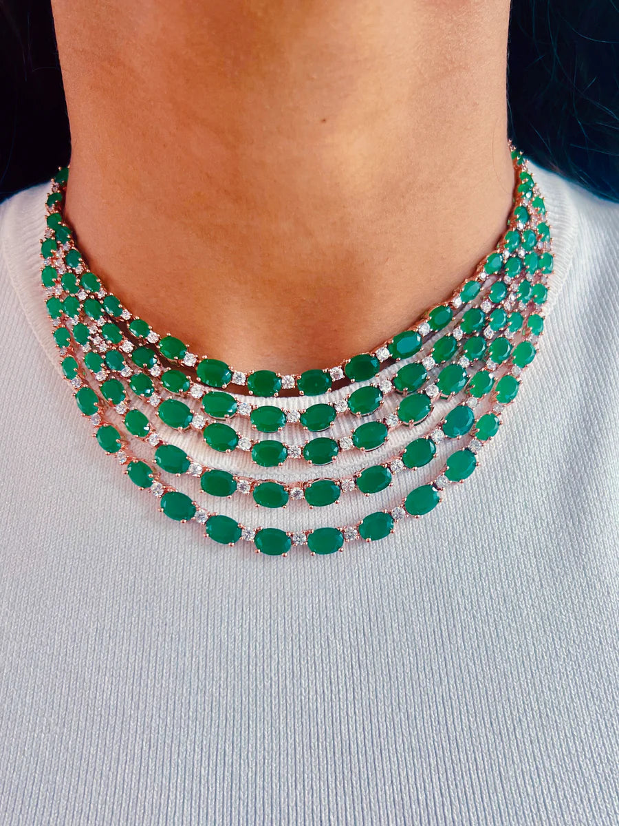 Celine Emerald Set