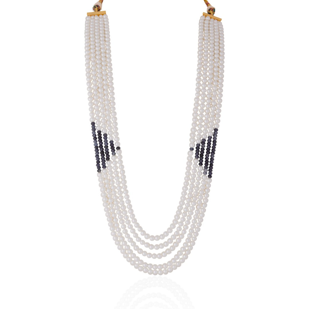 Blue Saphire Beads Traditional Wear Maala For Women