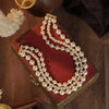 Three layered pearl choker