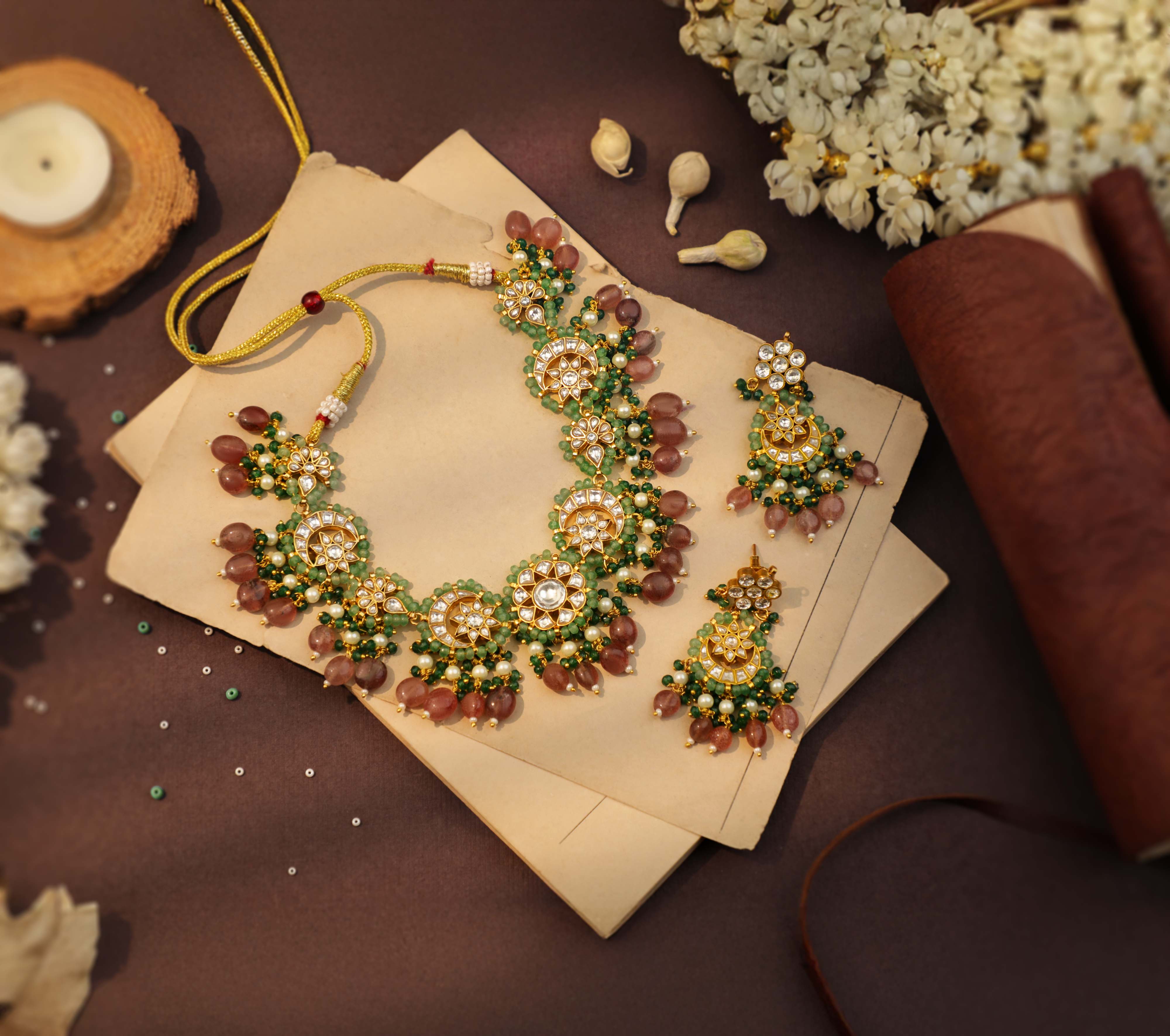 Ruhaani floral classic necklace