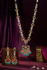 Jadau long pendant necklace