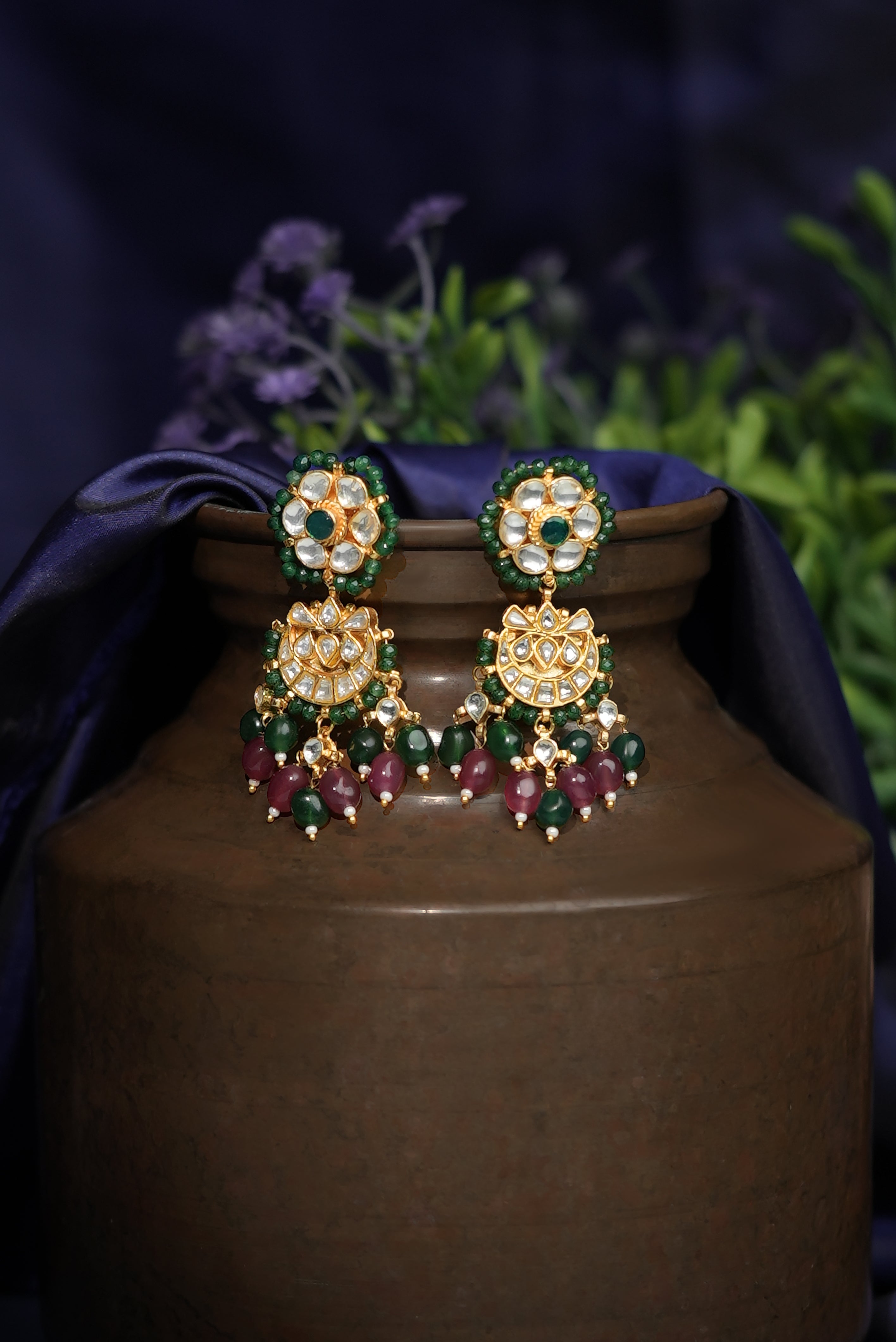 Minimalistic Traditional jadtar choker set