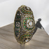 Green Polki kada bangle(single pc)