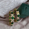 Emerald Polki Bangle (Single Pc)