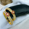Traditional jadau Bangle with floral design(single pc)