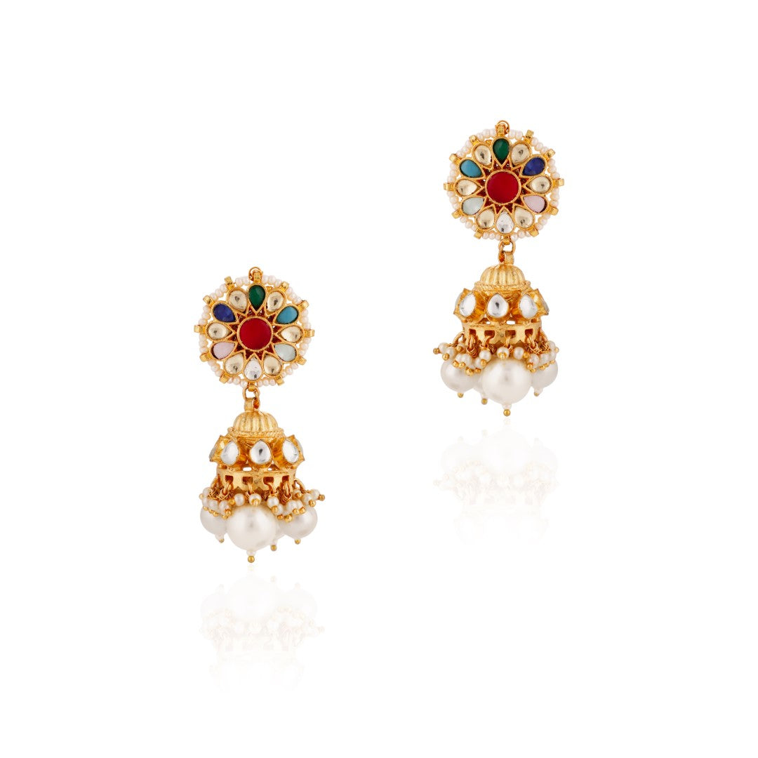 Navratna Multicolour Jhumka