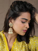 White gold pearl jhumka