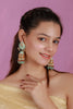 Blue Meenakari Jhumkas