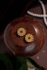 Floral jadau kundan delicate studs