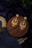 Ethnic Chaandbaali with multicolour beads