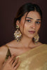 Indian gold-plated Chaandbali earrings