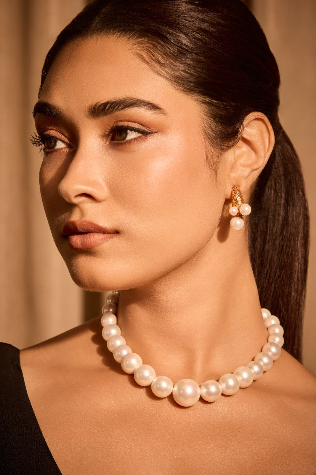 Gradation Pearl Necklace