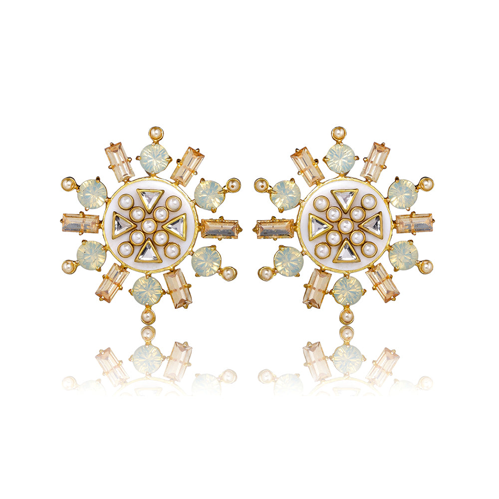 Rubaina Kundan Studs