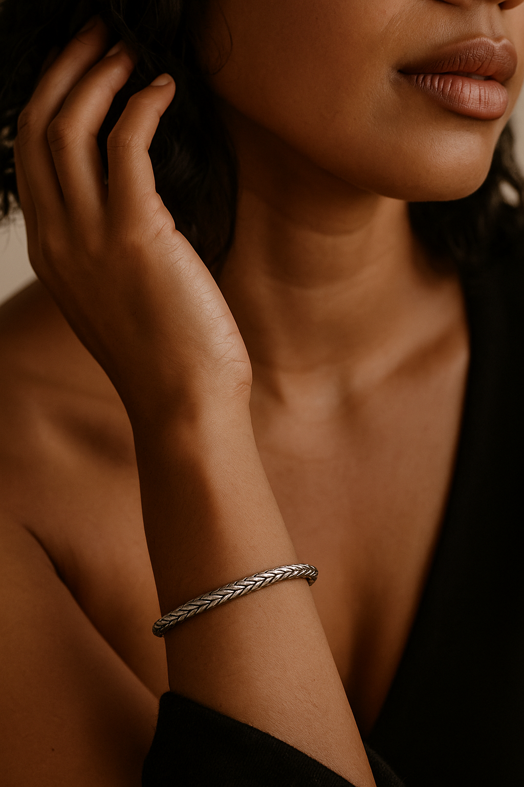 Oxidized Woven Bracelet
