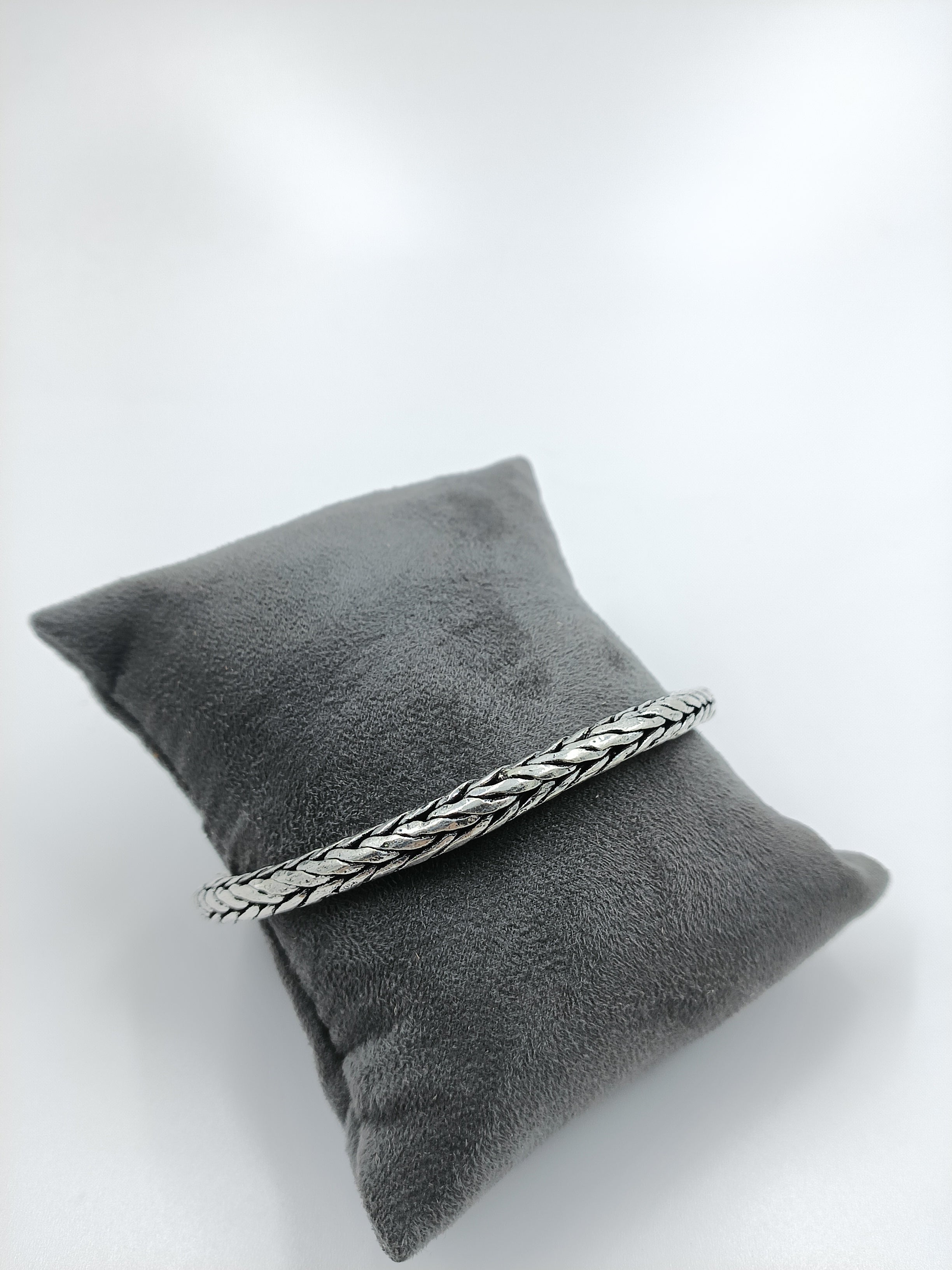 Oxidized Woven Bracelet