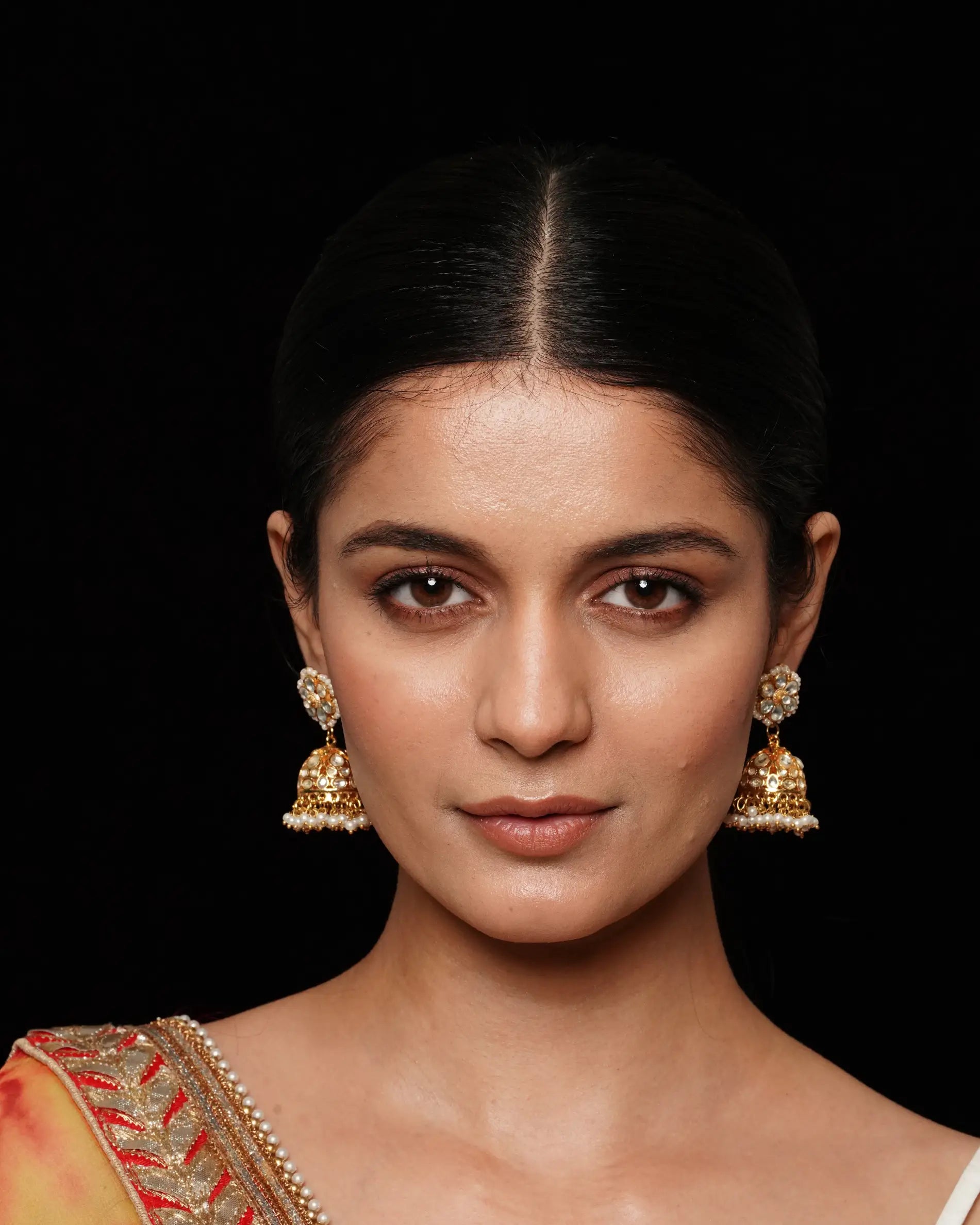 Jadau Kundan Jhumki Earrings