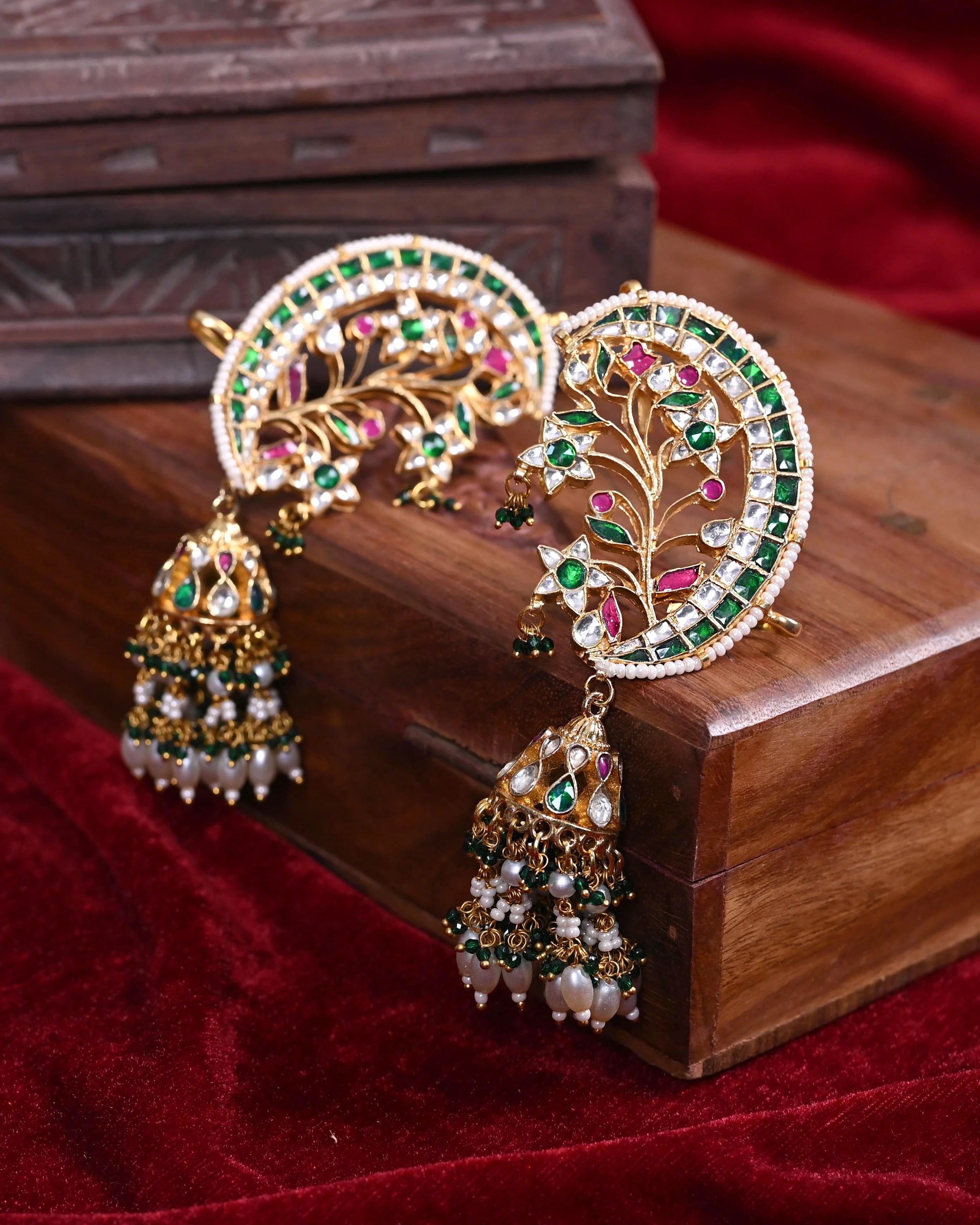 Jadau Kundan Ear Cuffs