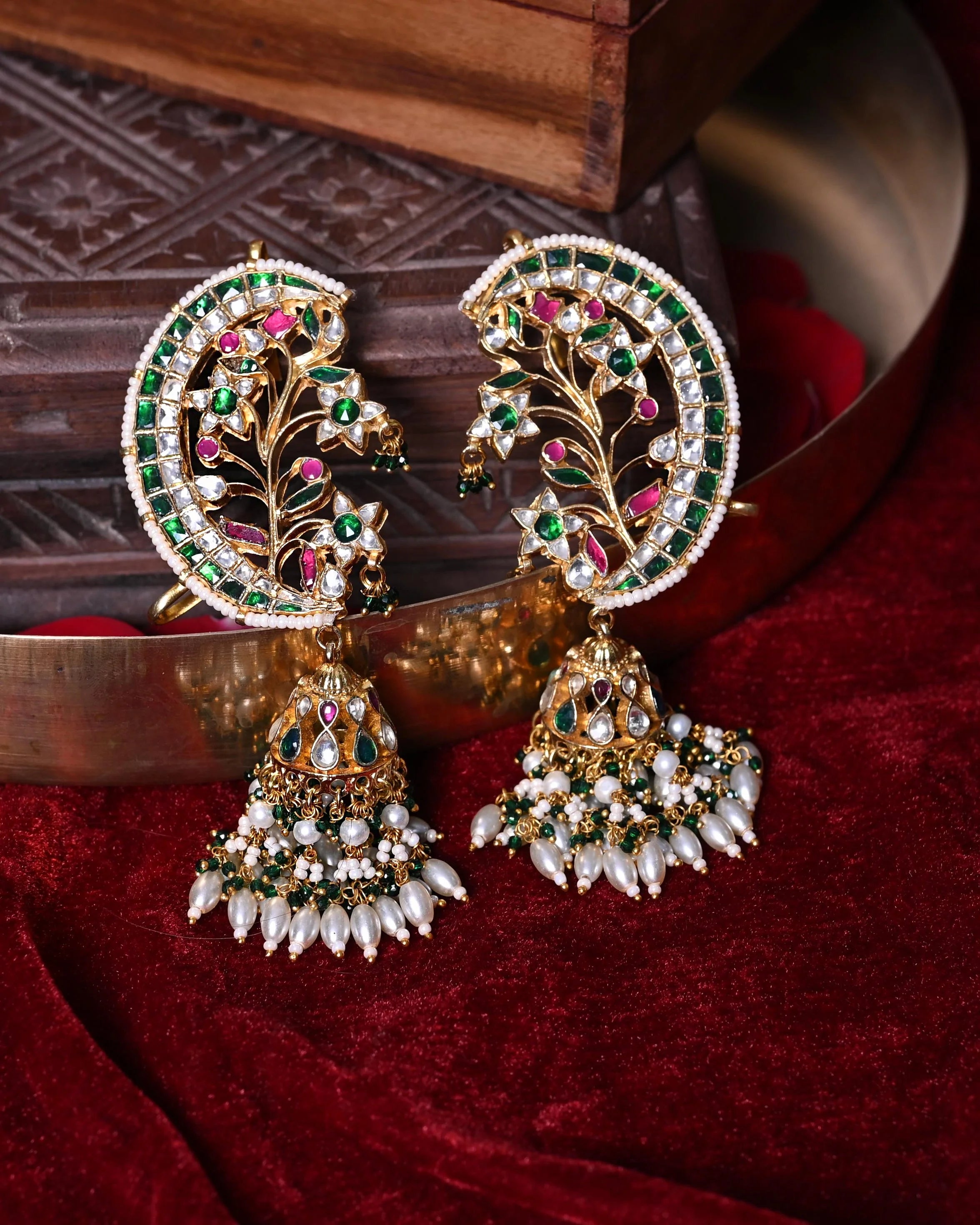 Jadau Kundan Ear Cuffs