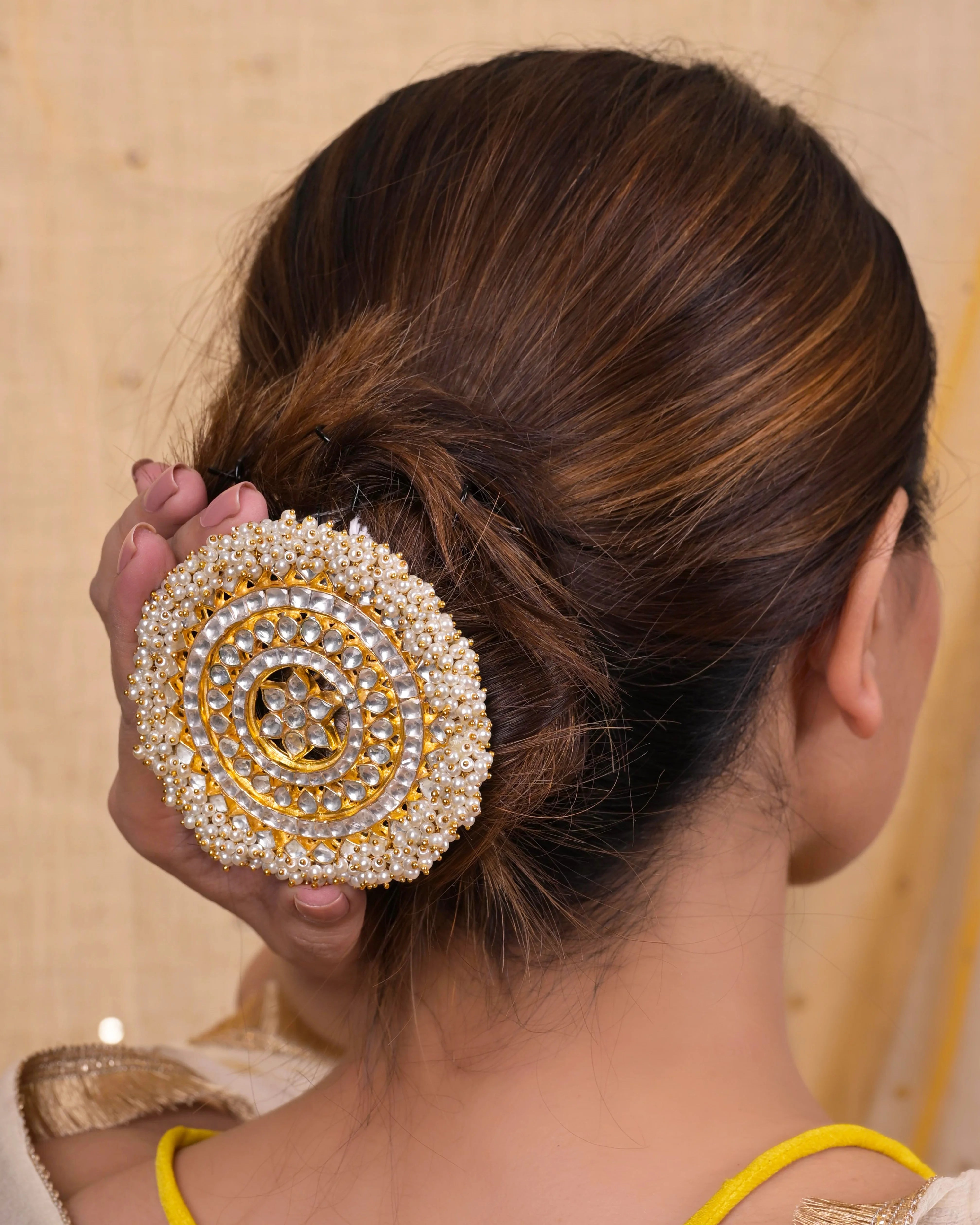Jadau Kundan Juda Pin