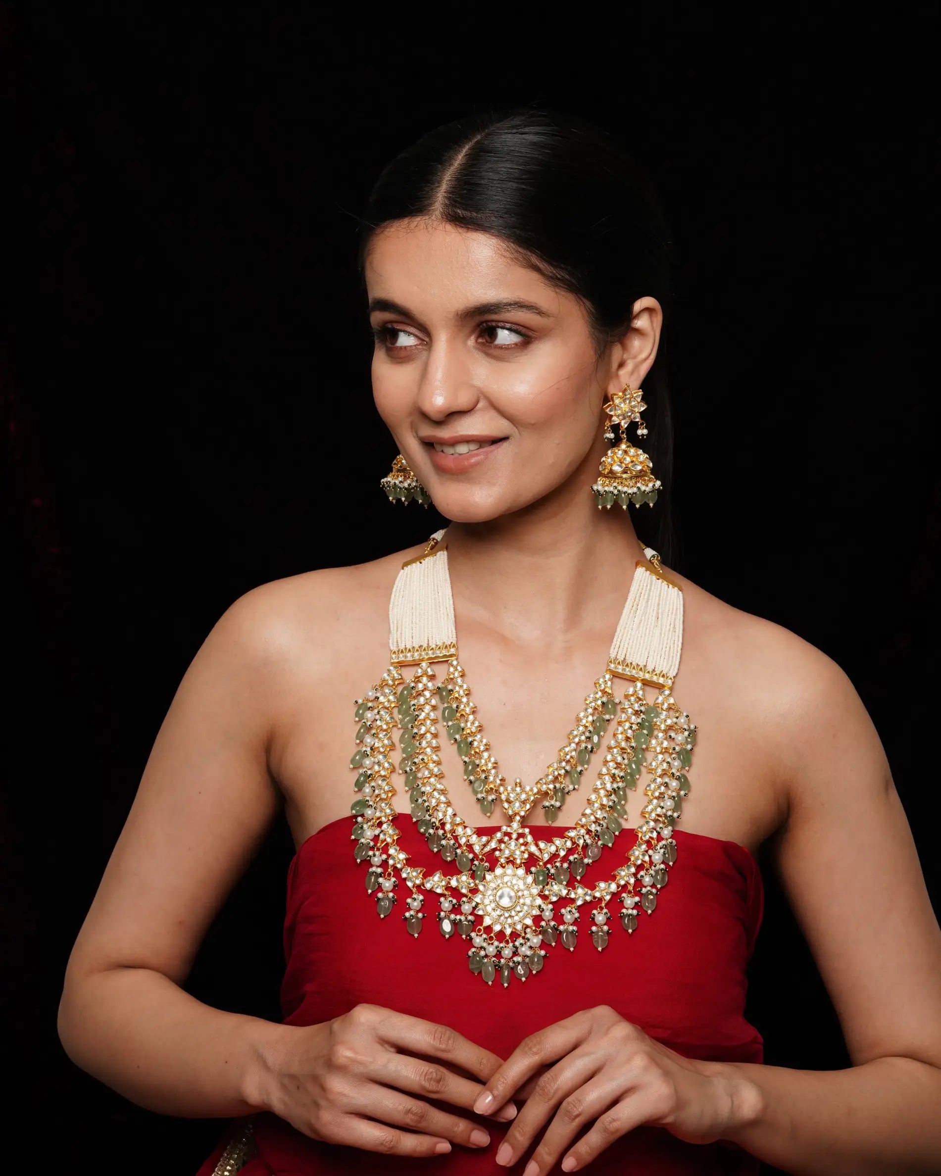 Jadau Kundan Necklace with Earrings 2