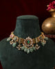 Jadau Kundan Fusion Choker with Earrings