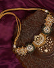 Jadau Kundan Fusion Choker with Earrings 2