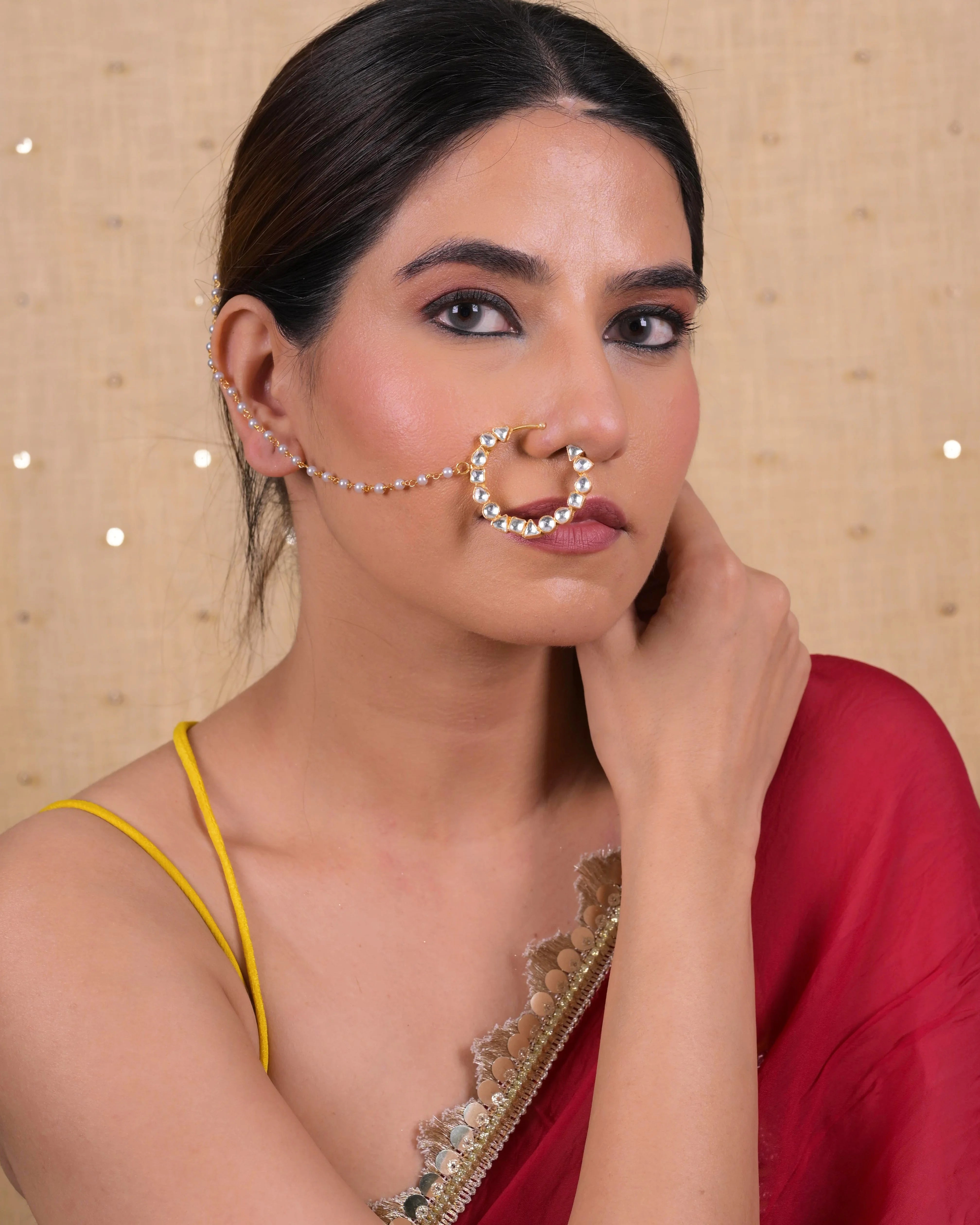 Kundan Nose Ring