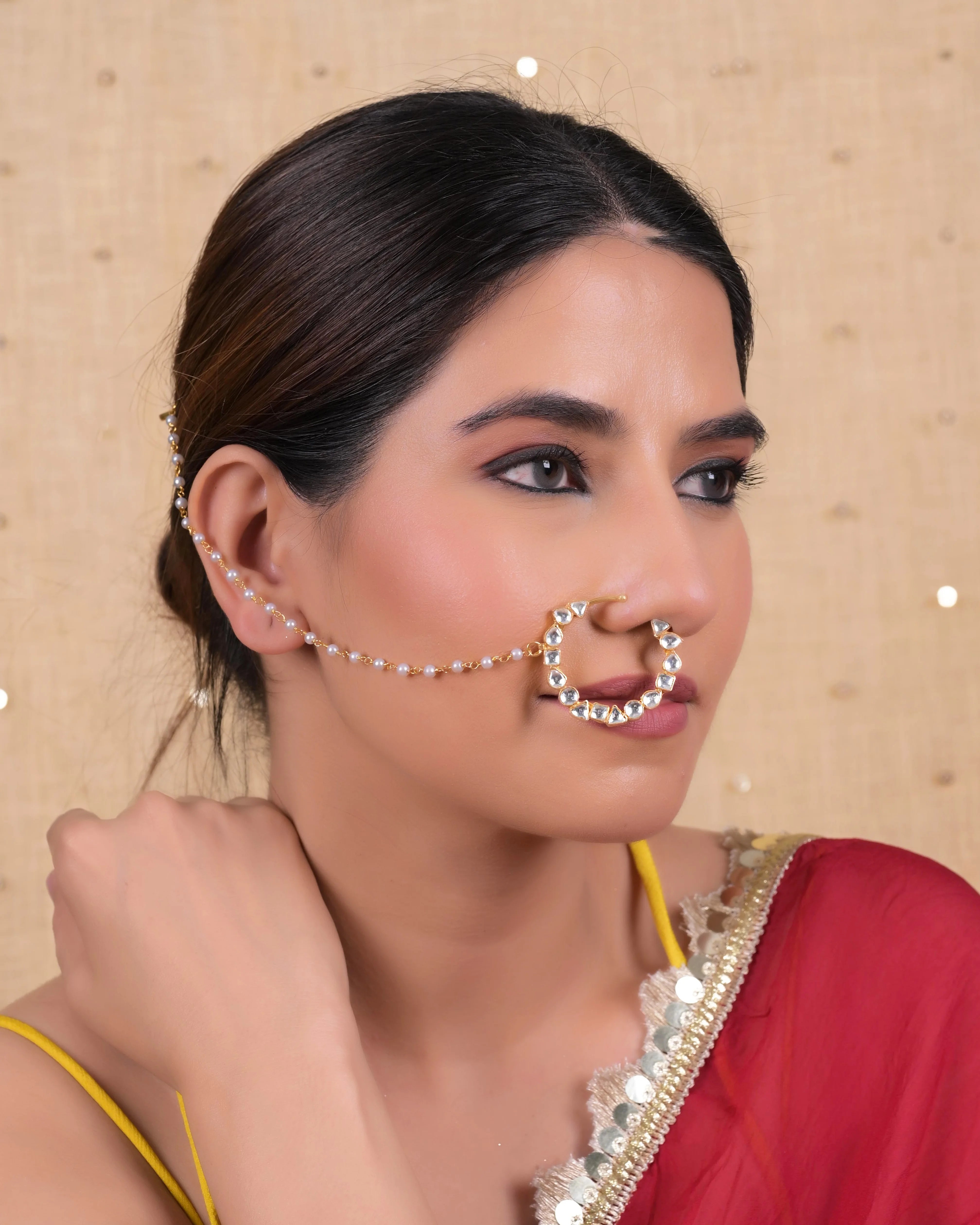Kundan Nose Ring