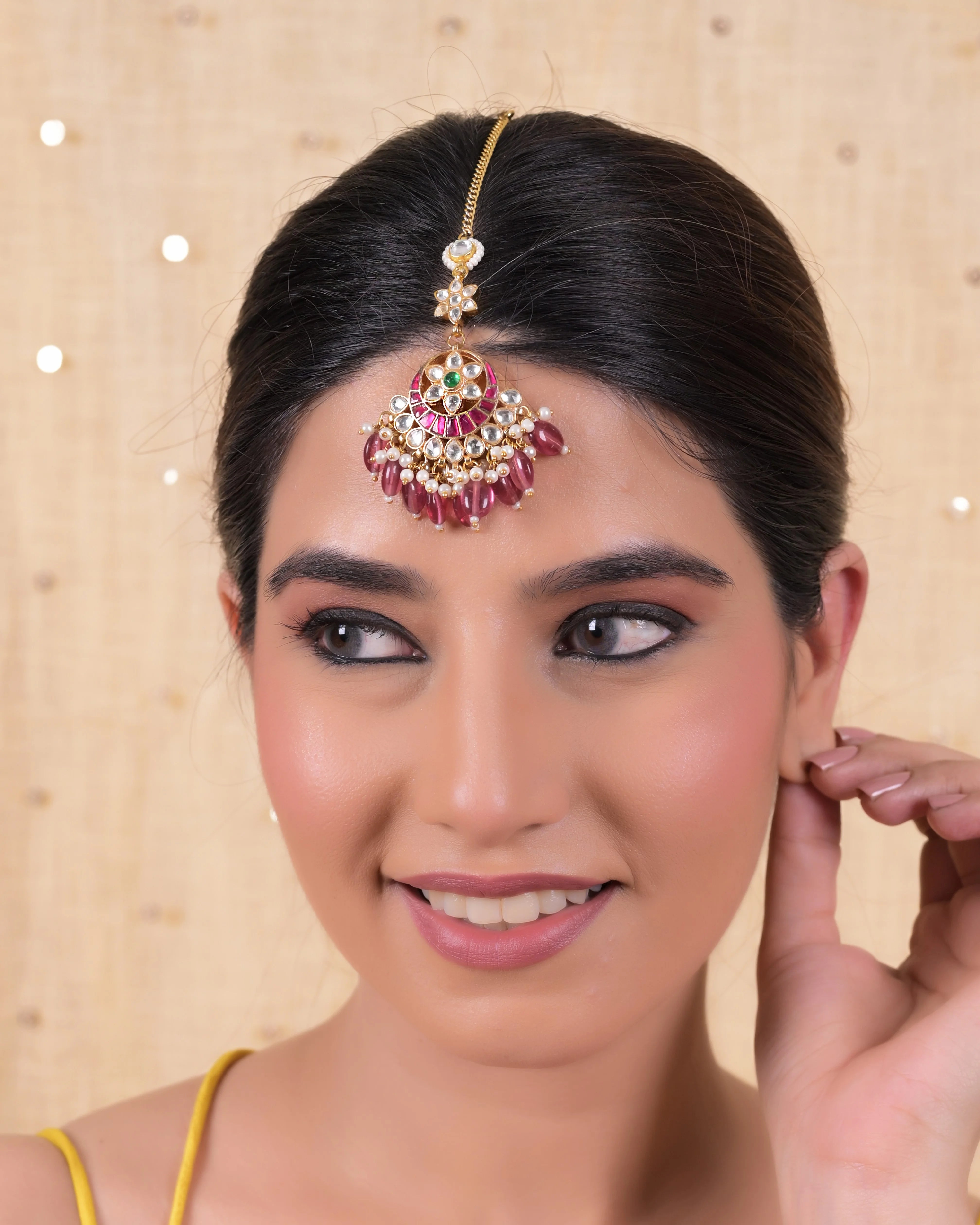 Jadau Kundan Maang Tika 2