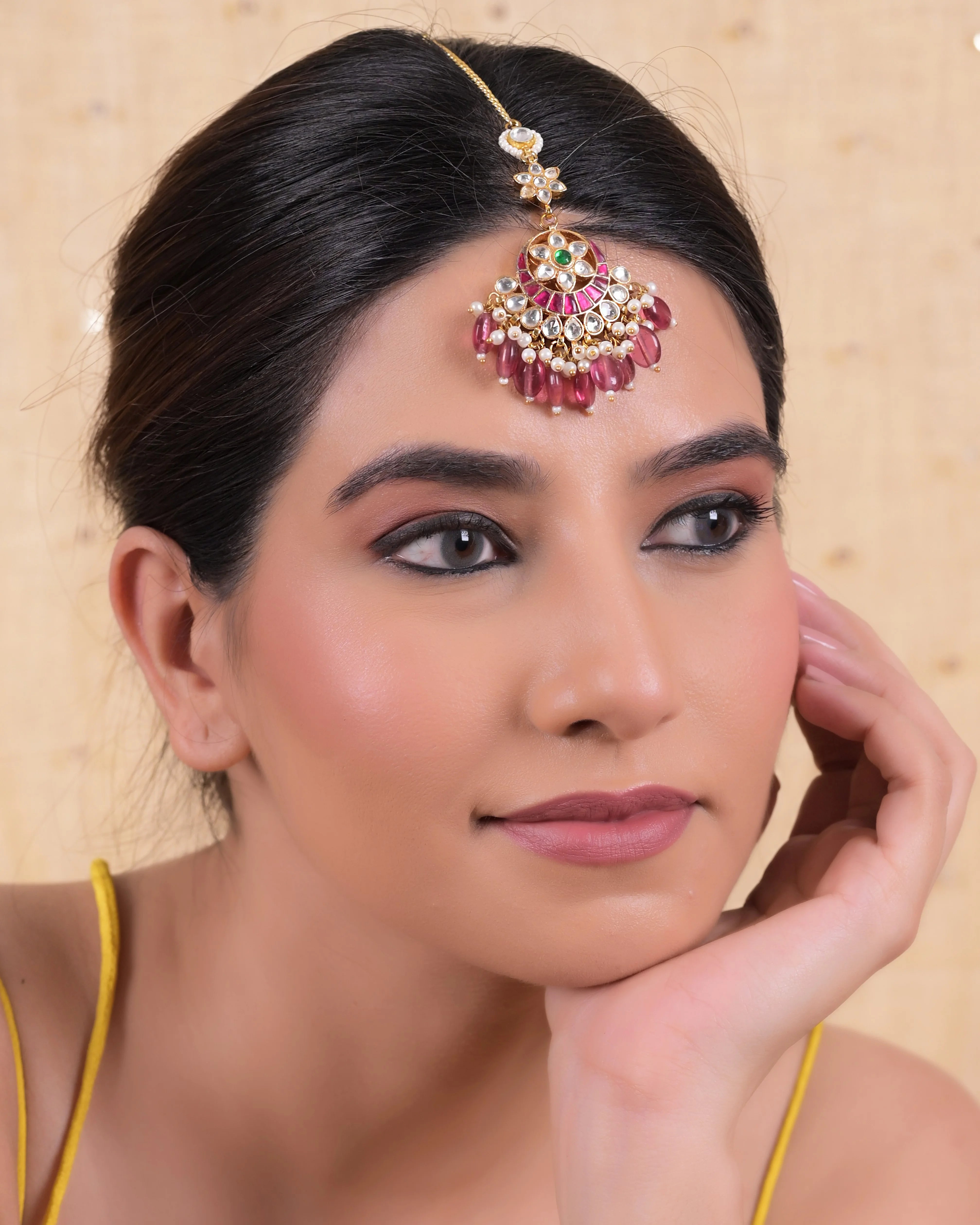 Jadau Kundan Maang Tika 2