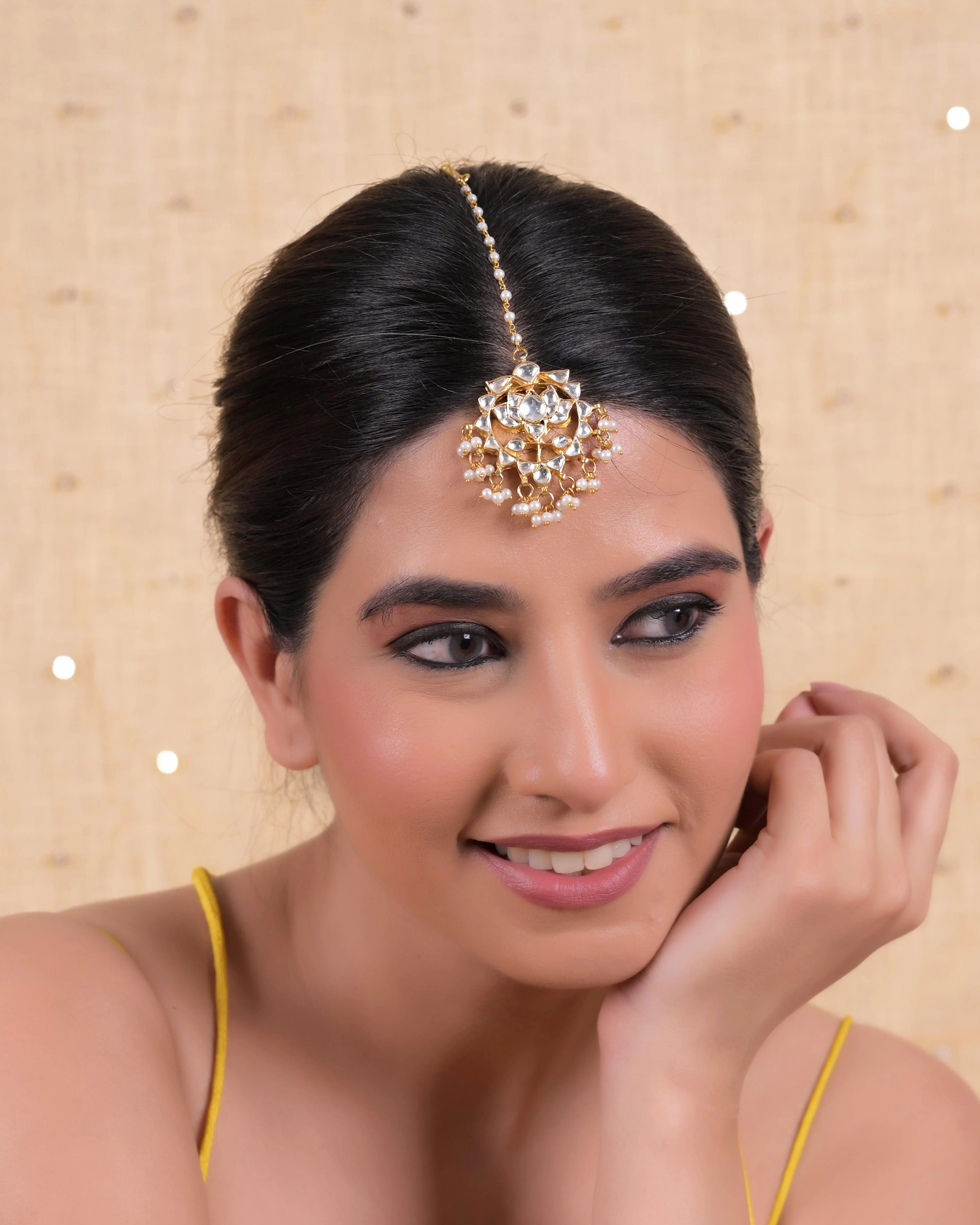 Jadau kundan Maang Tika 4
