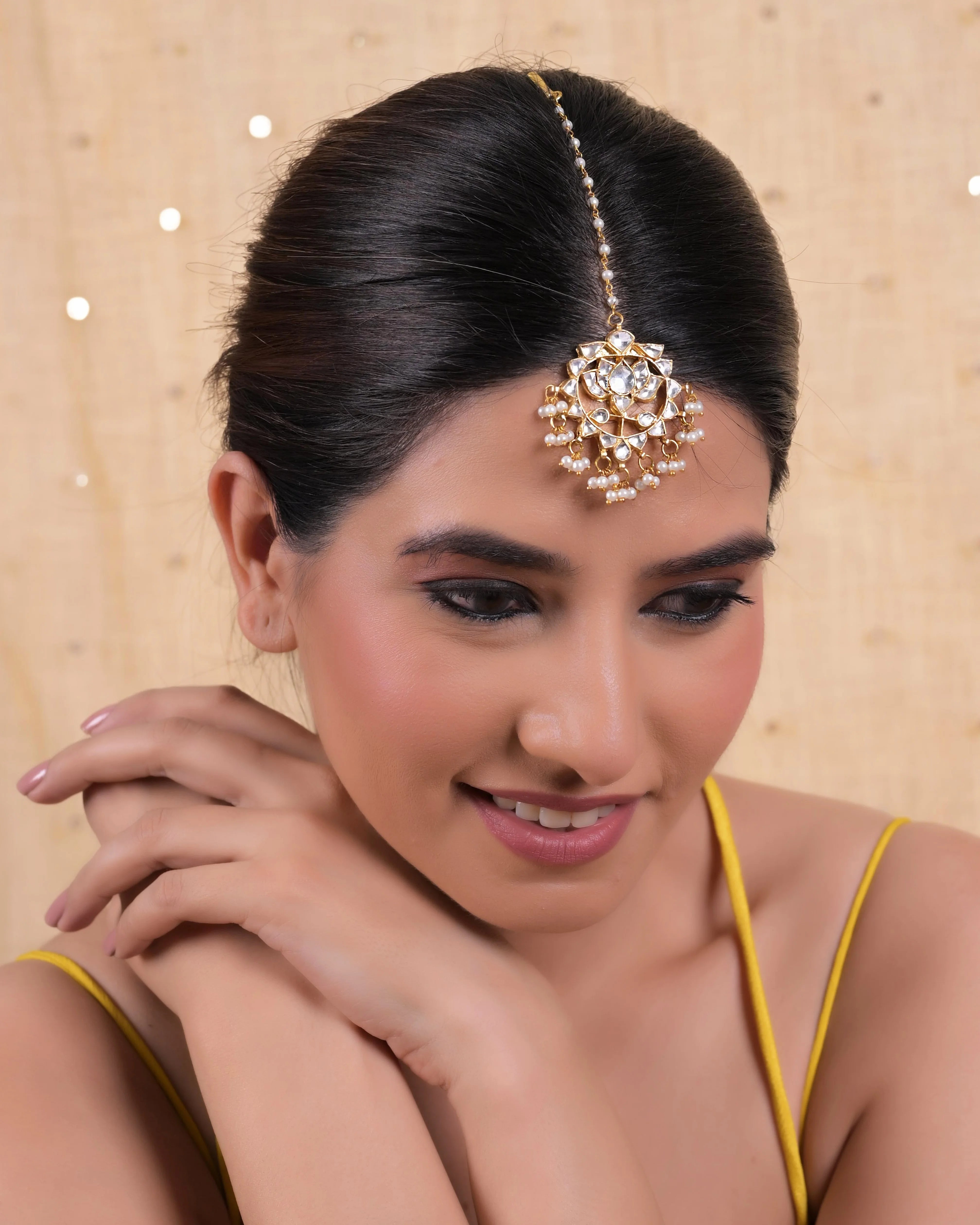 Jadau kundan Maang Tika 4