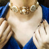 Veda Choker (White & Gold)