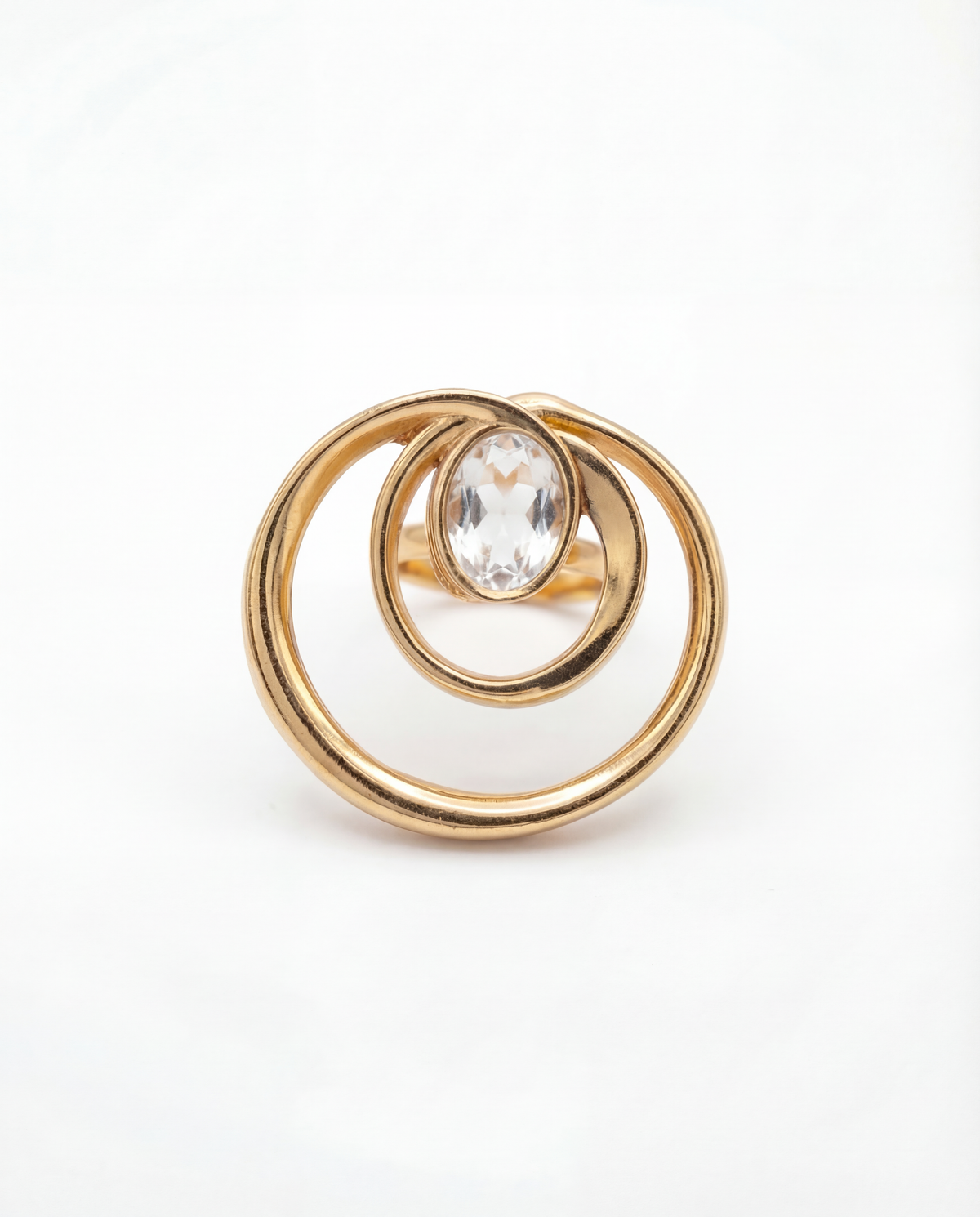 Wave curve ring