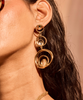 Wave trio earrings