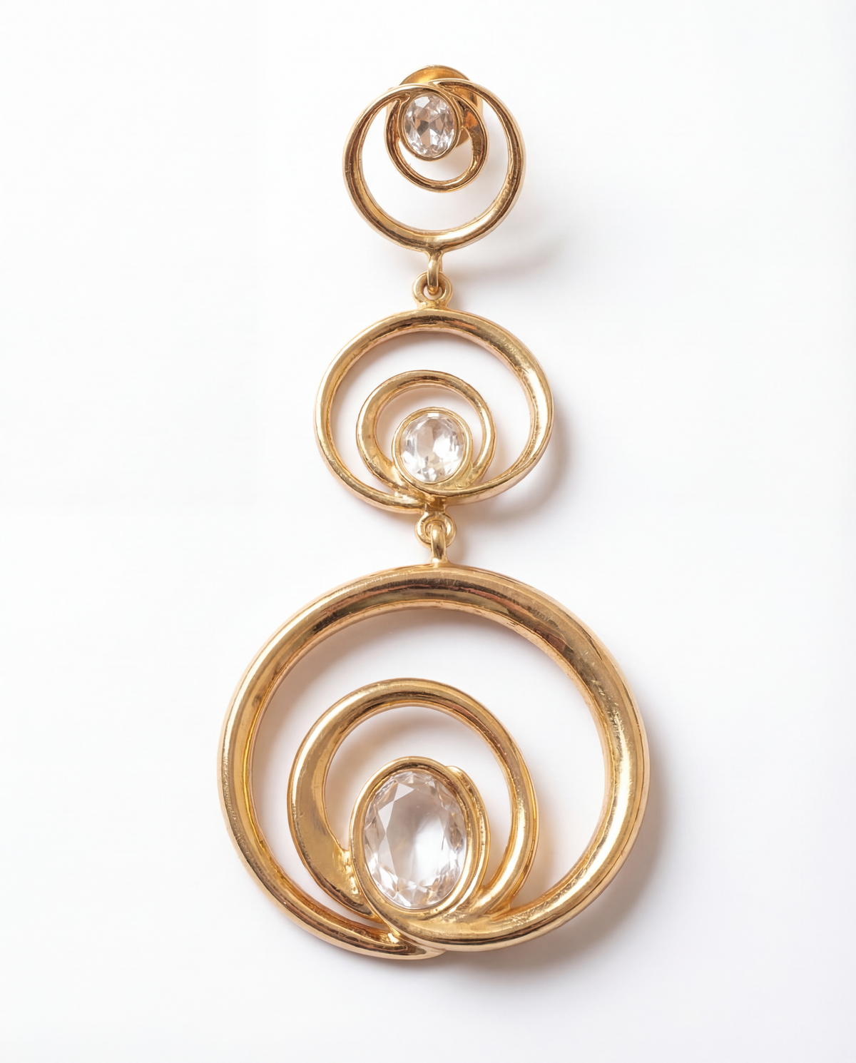 Wave trio earrings