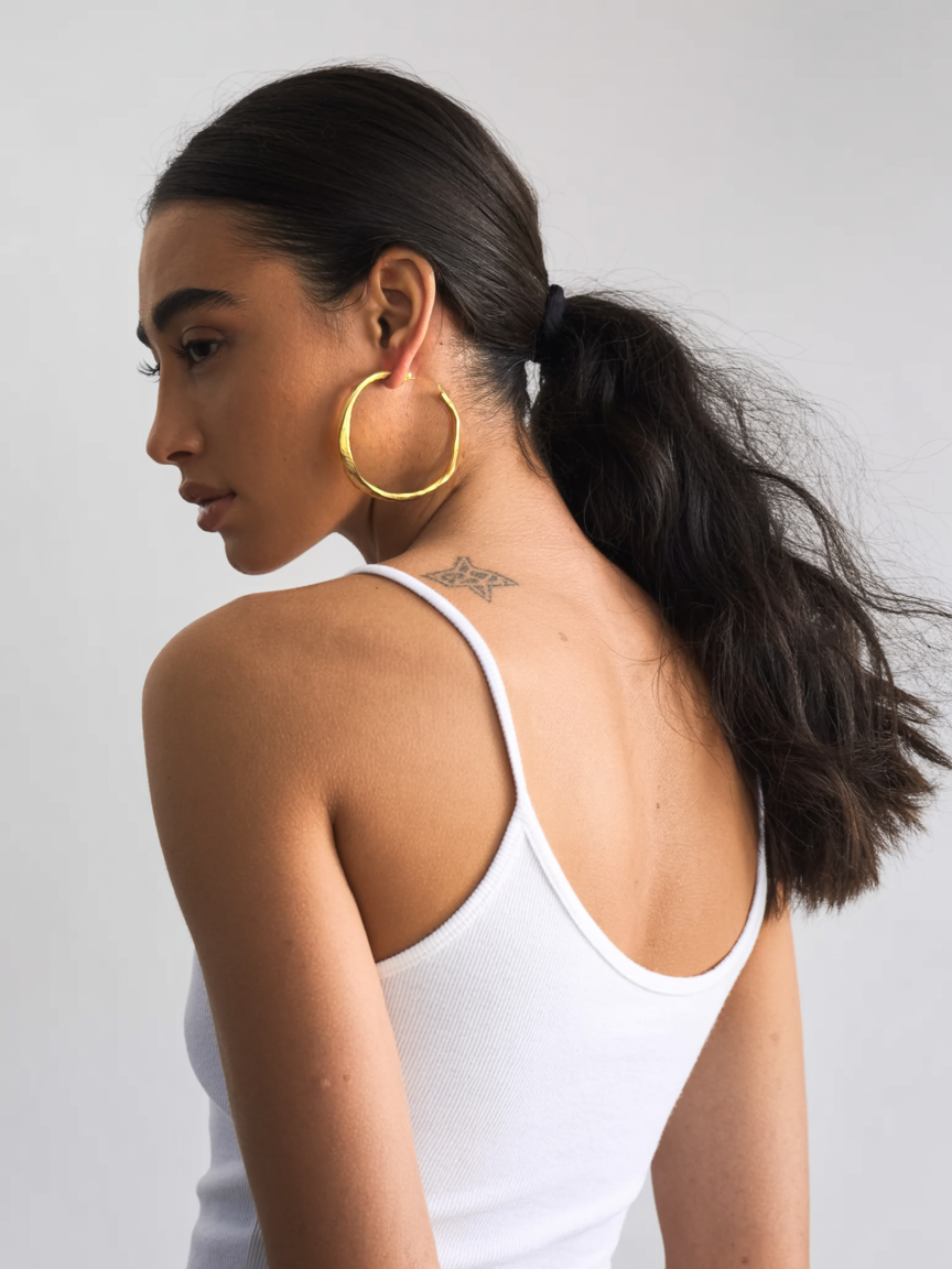 SHAKTI TEXTURED LARGE HOOP