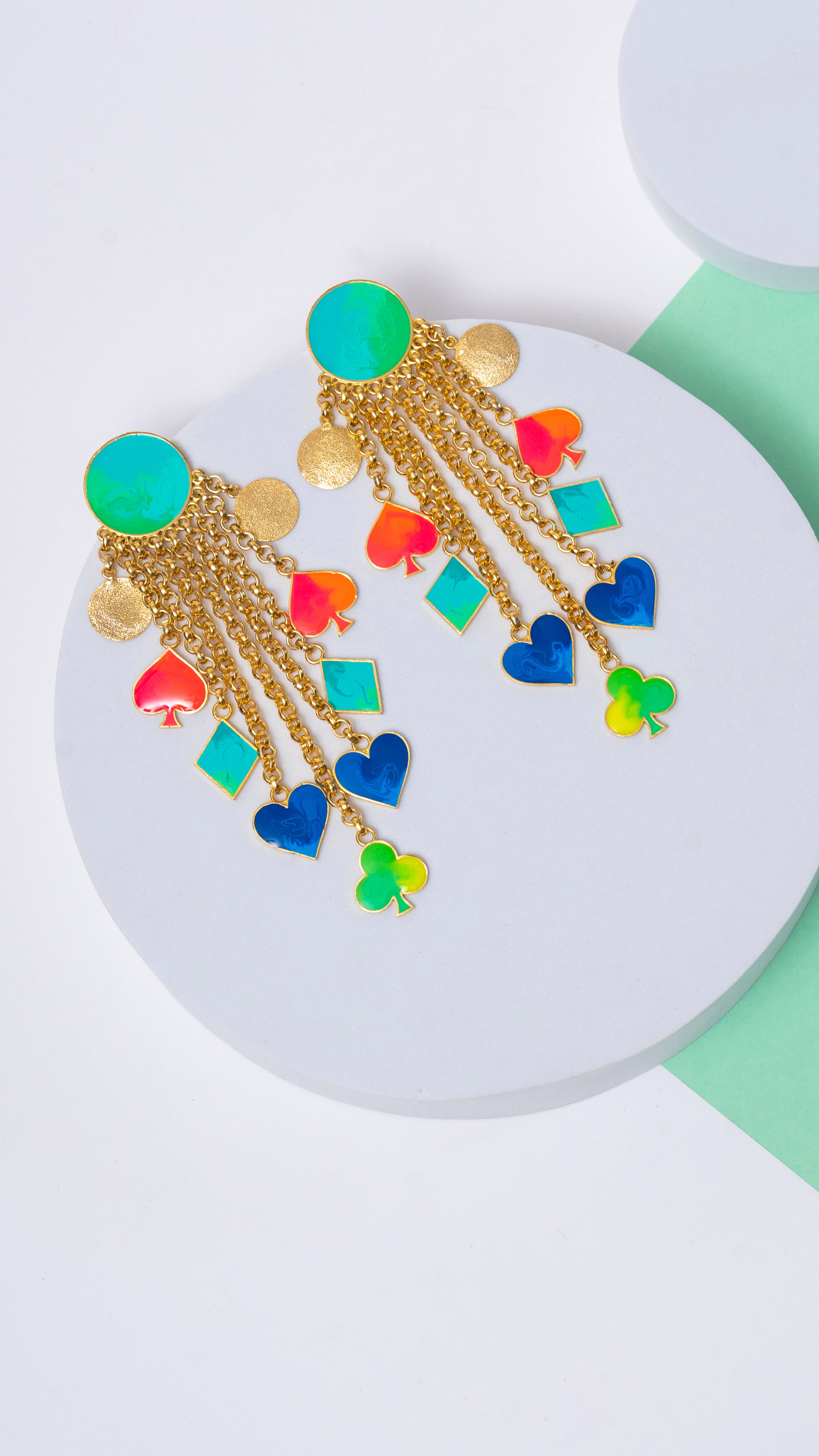La fortuna earrings pink