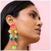 La fortuna earrings pink