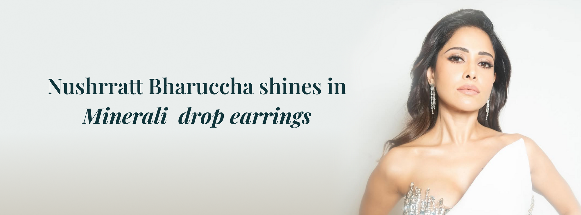 Nushrratt Bharuccha Wearing Minerali Earrings