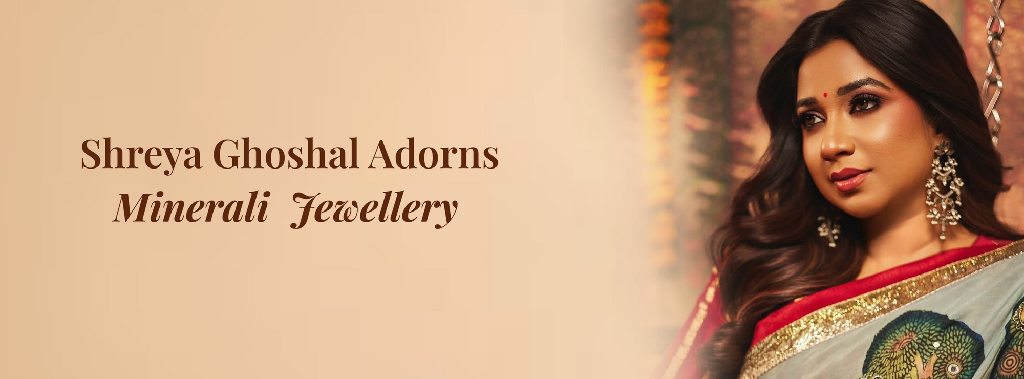 Shreya Ghoshal Wearing Minerali Rings & Earrings