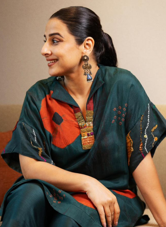 Vidya Balan Wearing Minerali Earrings